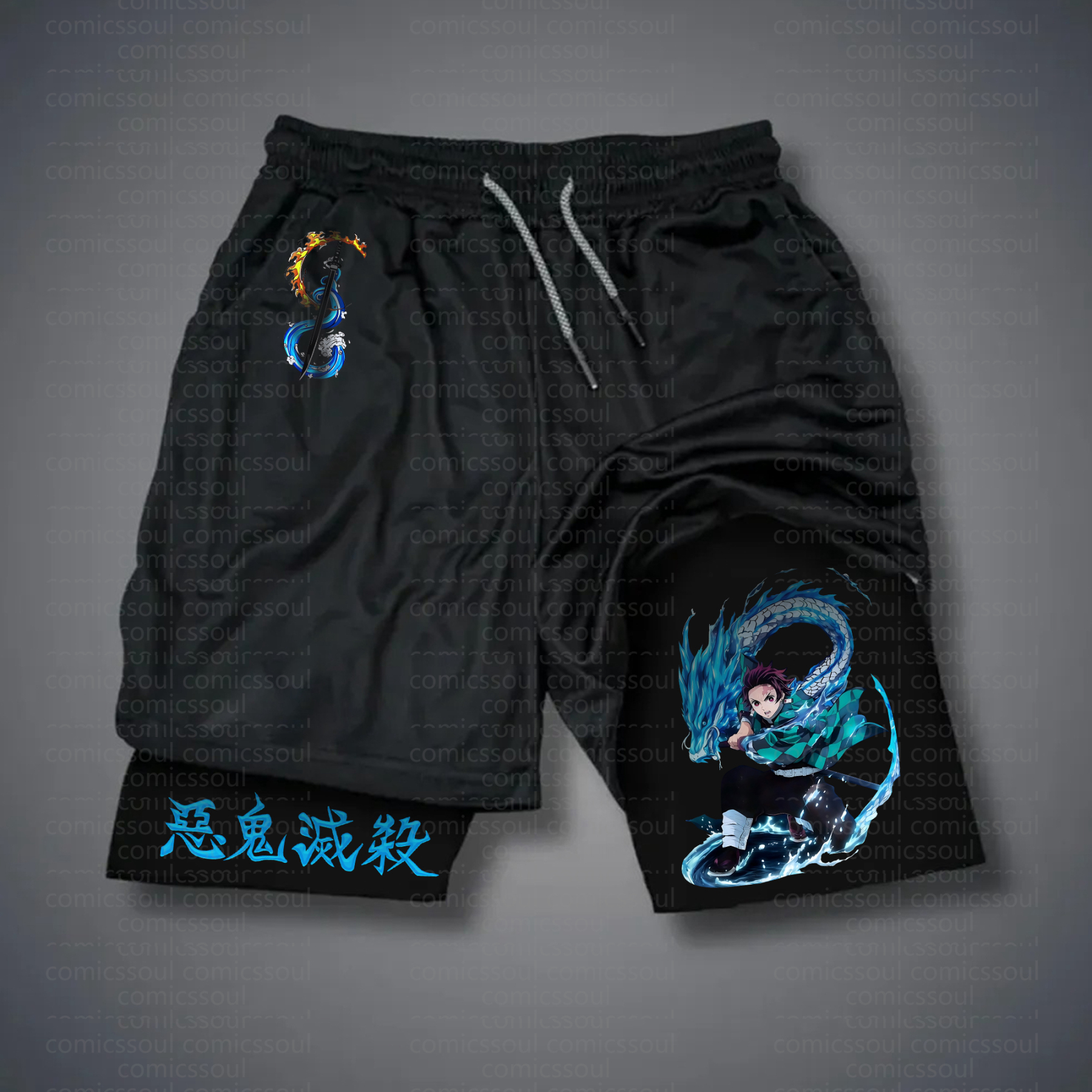 Unisex “ Demon slayer” Casual Streetwear Shorts