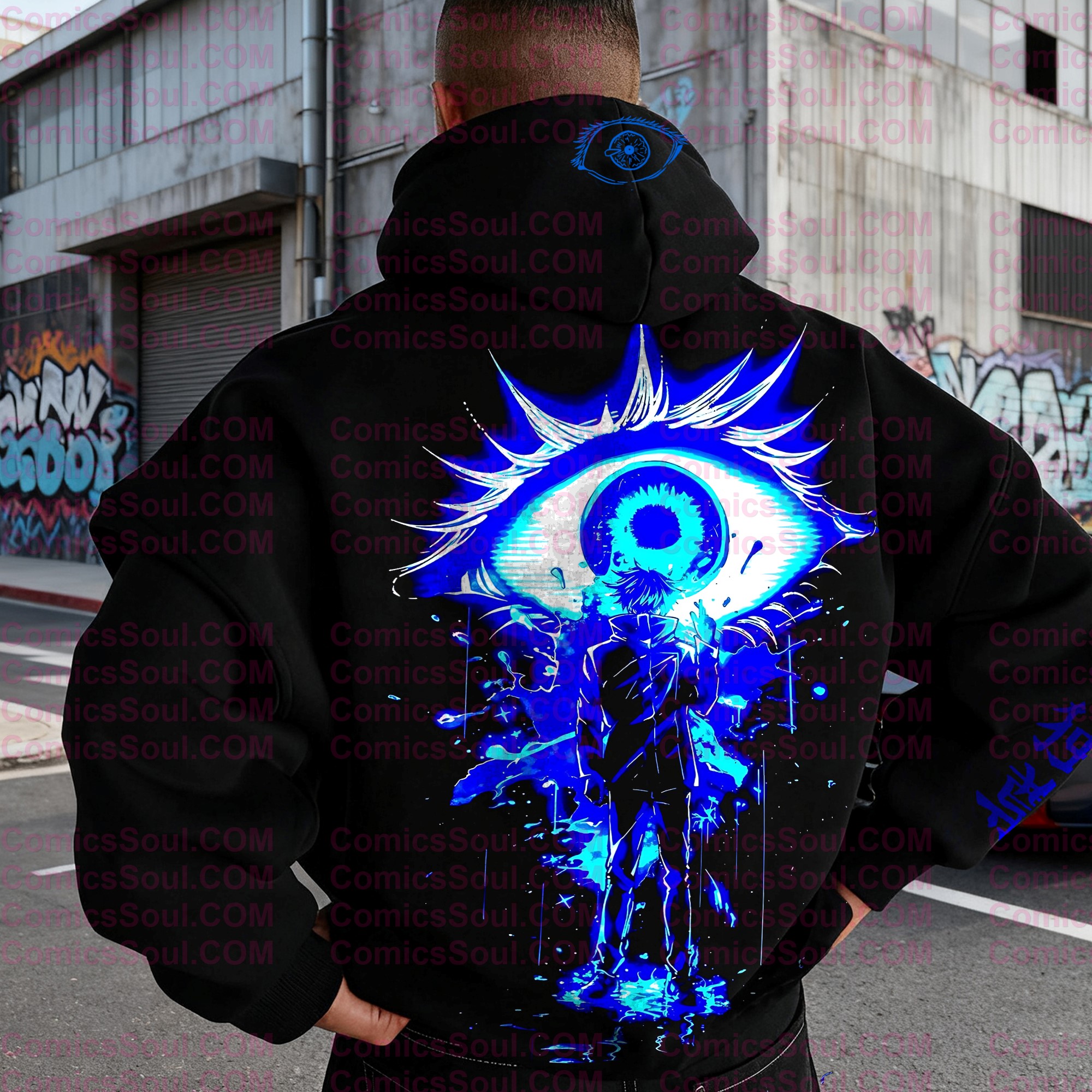 plus velvetUnisex Anime Graphic Streetwear Vintage Hoodie