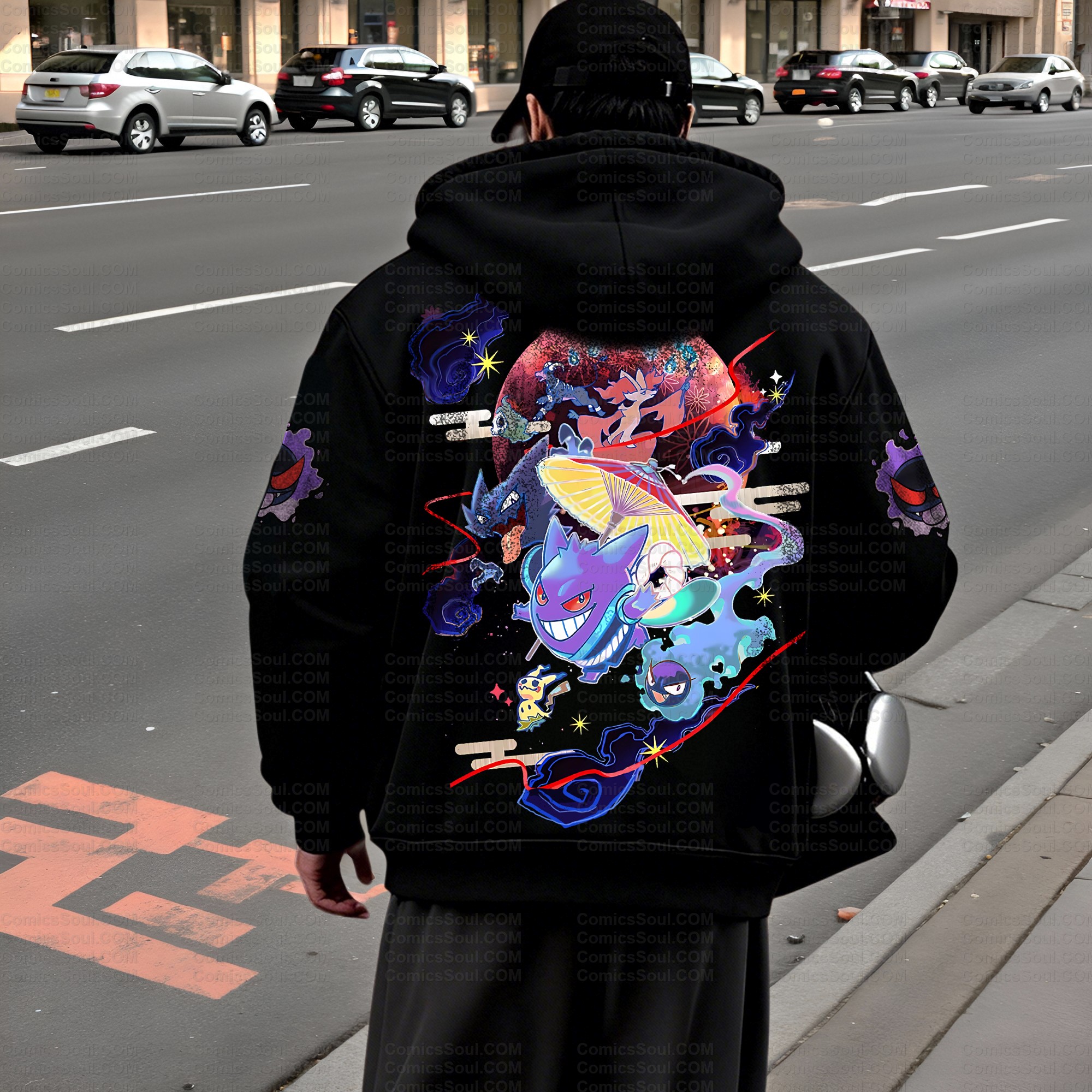 Unisex Graphic Streetwear Vintage Zipper Cardigan Plush Hoodie