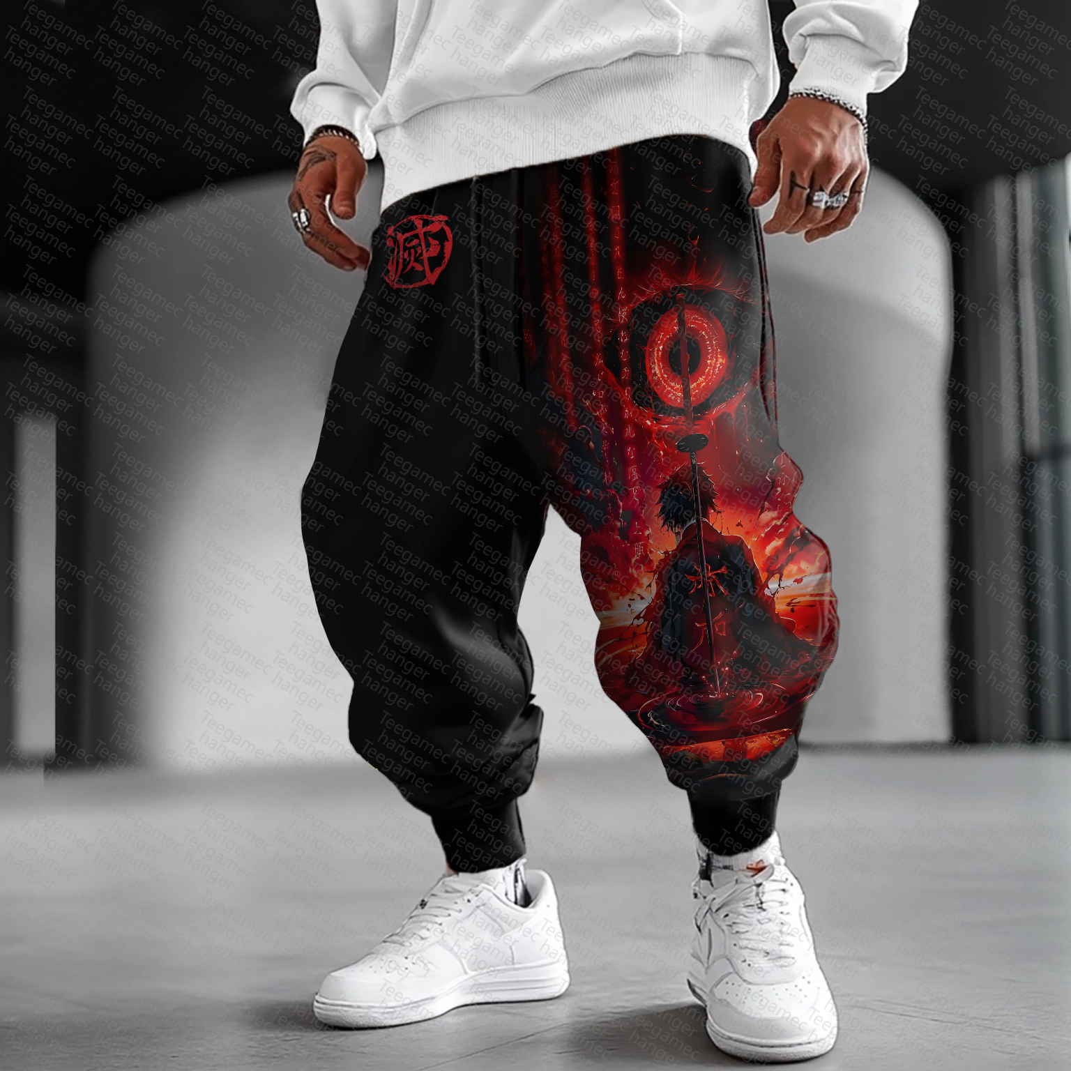 Unisex  Casual Anime Streetwear Pants
