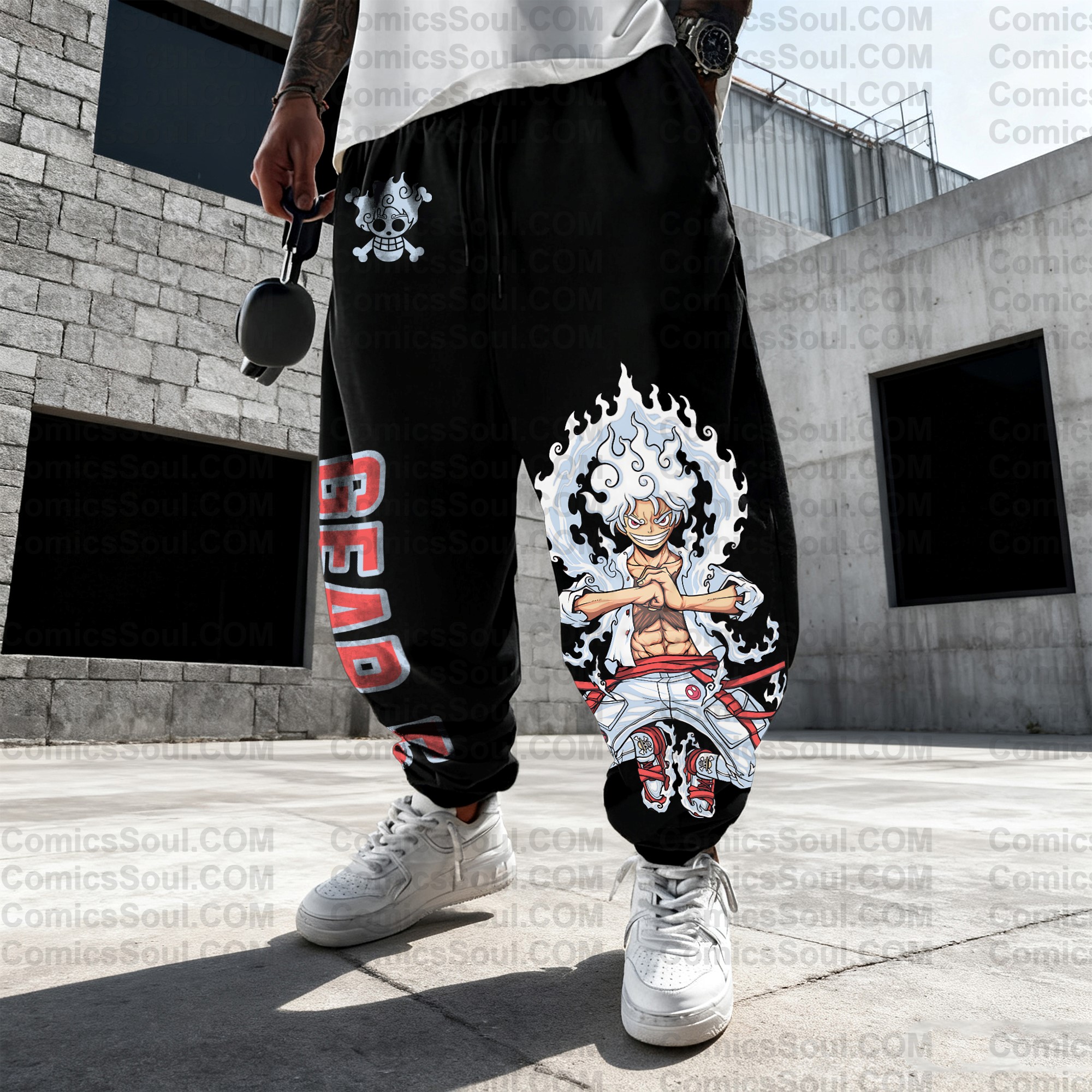 (Plus Velvet)Unisex Casual Anime Streetwear Pants
