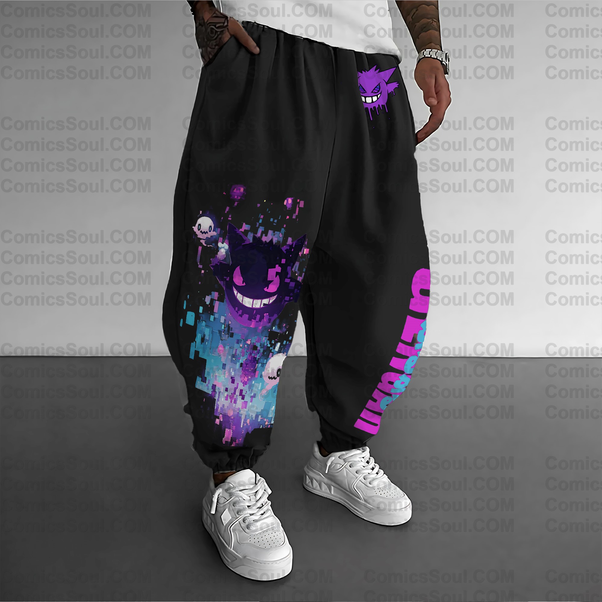 Unisex Anime Inspired Vintage Pants| Gengar