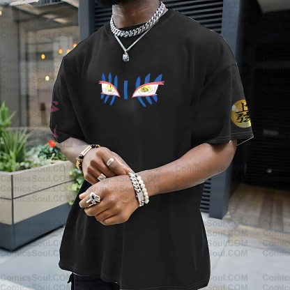 Unisex Anime Inspired Vintage T-Shirt丨Demon Slayer-Akaza