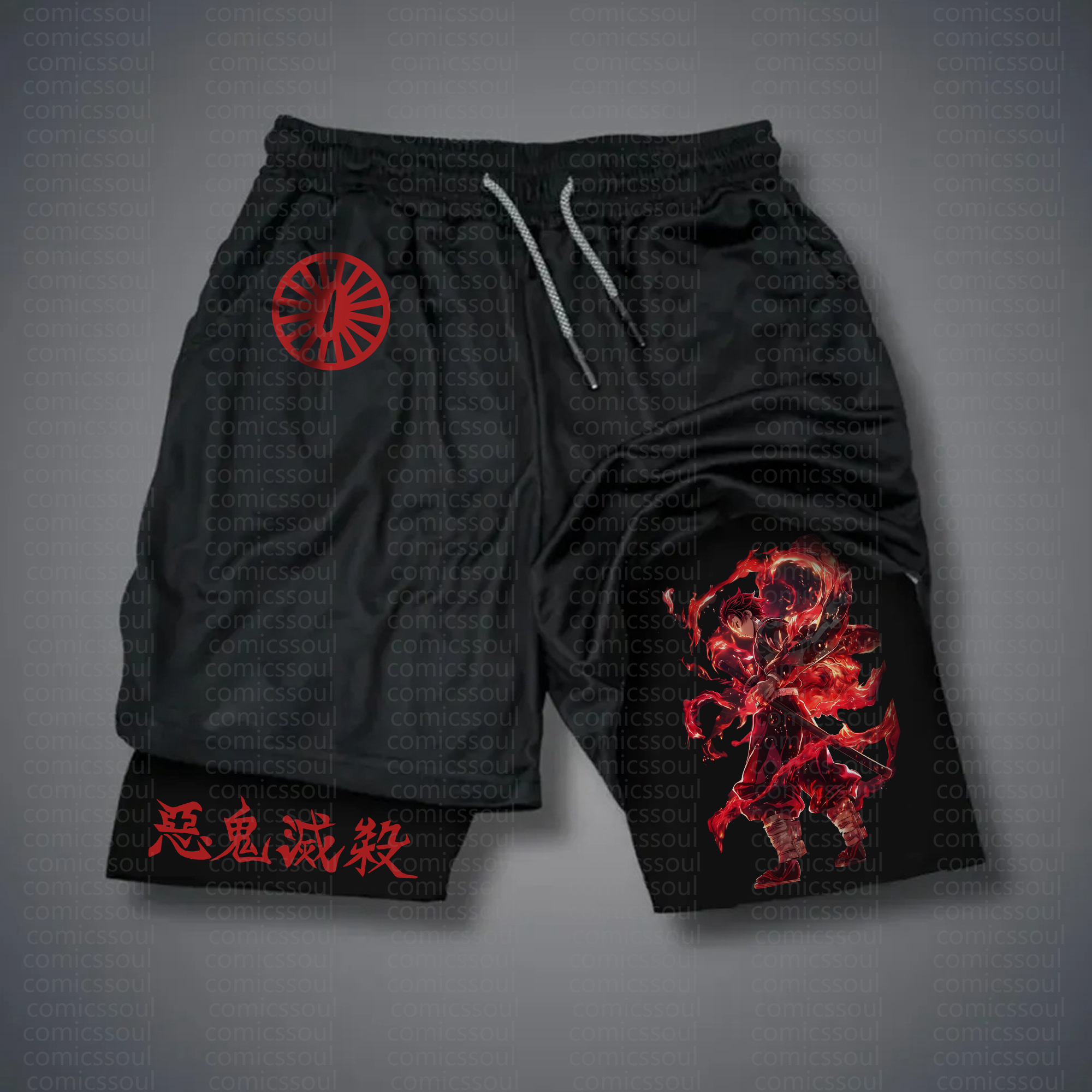 Unisex Casual Anime Streetwear Shorts 丨Demon Slayer
