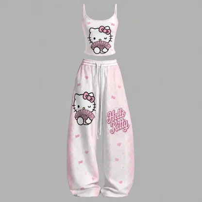 Hello Kitty Top & Elasticated Trousers Two-Piece Set