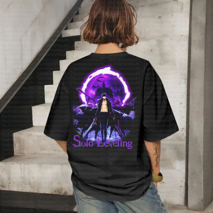 "Solo Leveling" Anime Inspired Vintage T-Shirt
