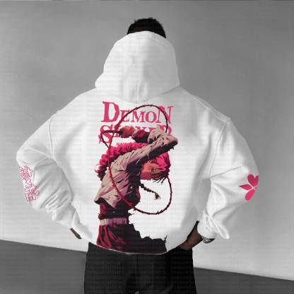 Unisex “Demon Slayer” Anime Graphic Streetwear Vintage Hoodie