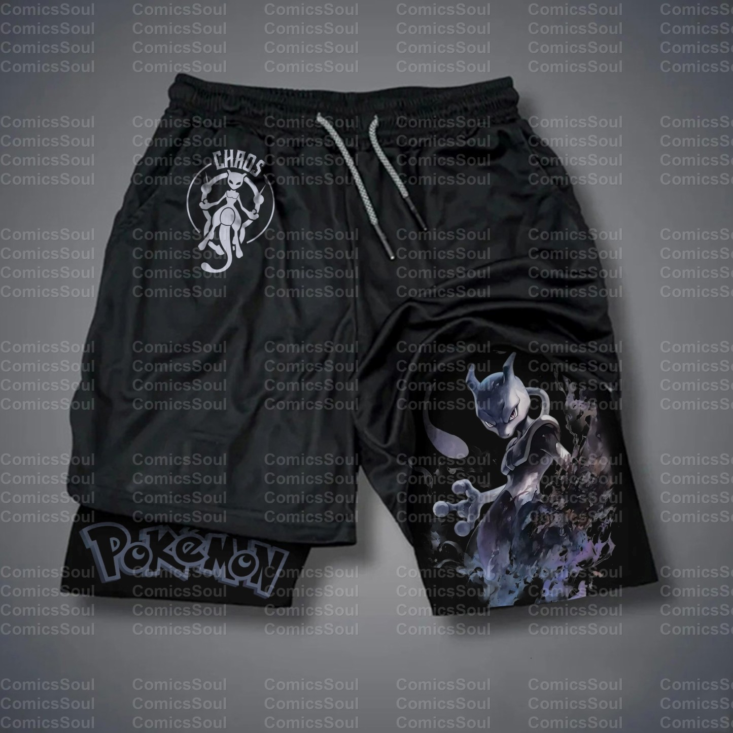 Unisex Casual Anime Streetwear Shorts 丨Demon Slayer X Pokémon