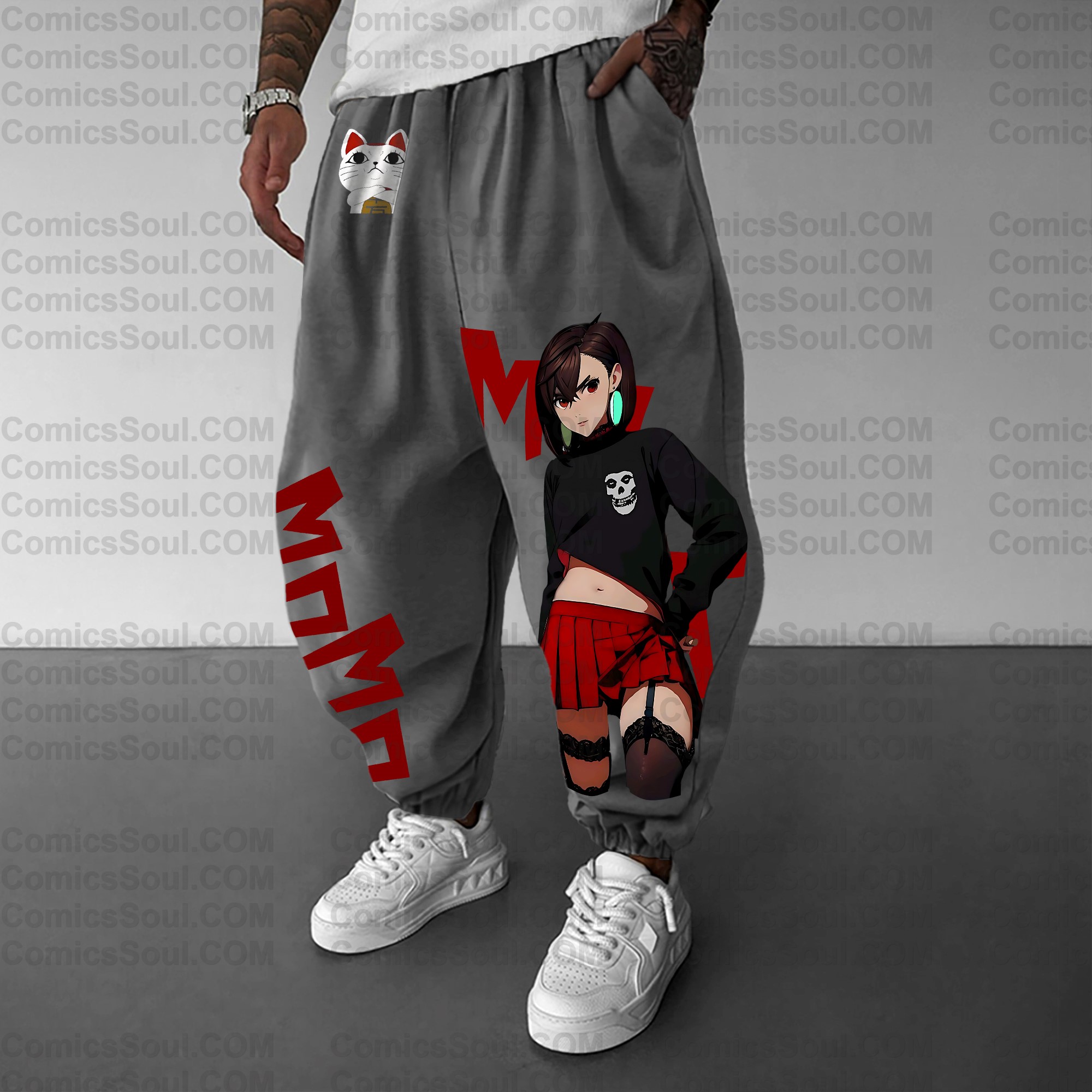 Unisex Anime Printed Gift Oversized Harem Pants