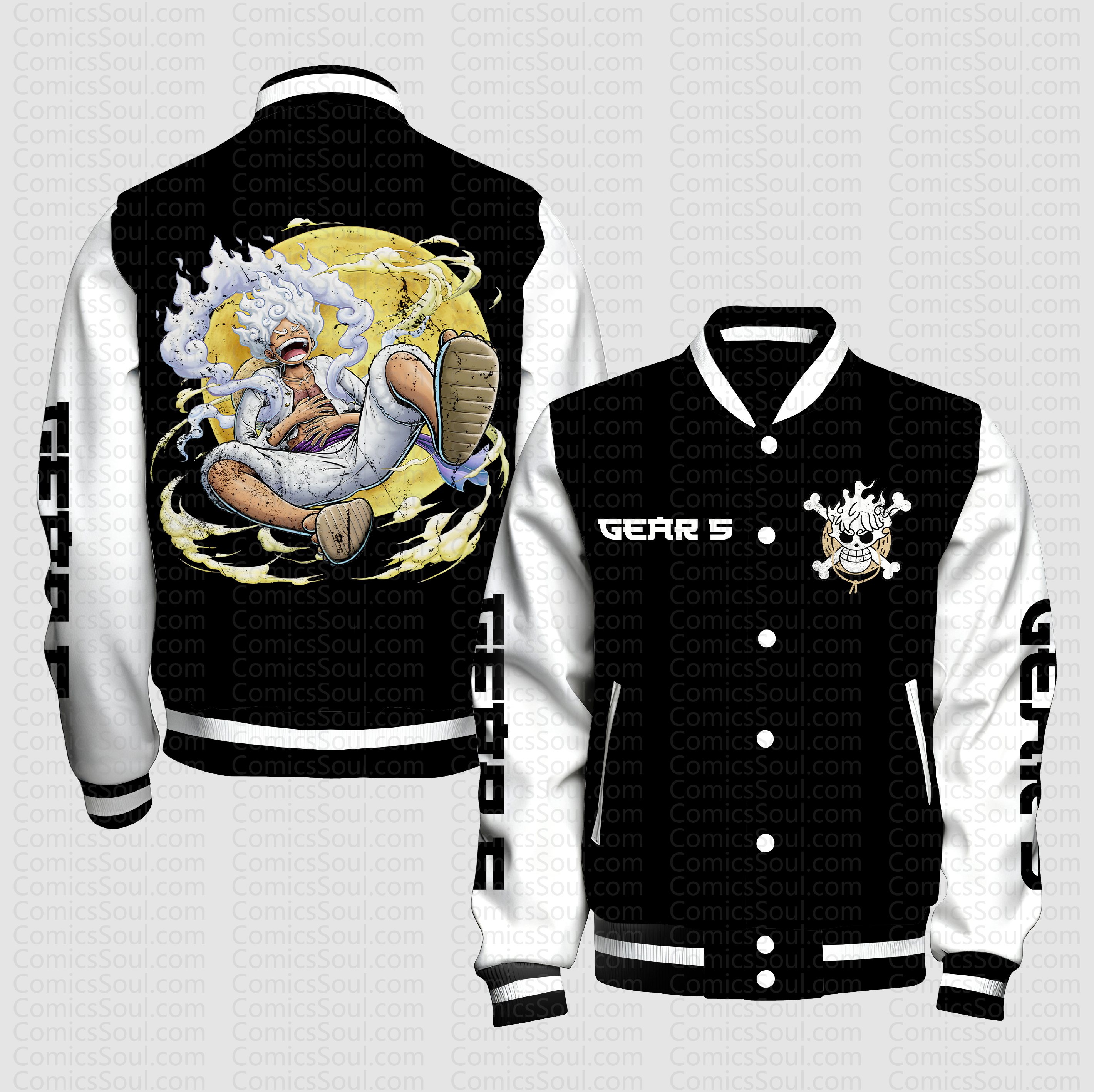 Unisex Vintage Anime Graphic Jacket