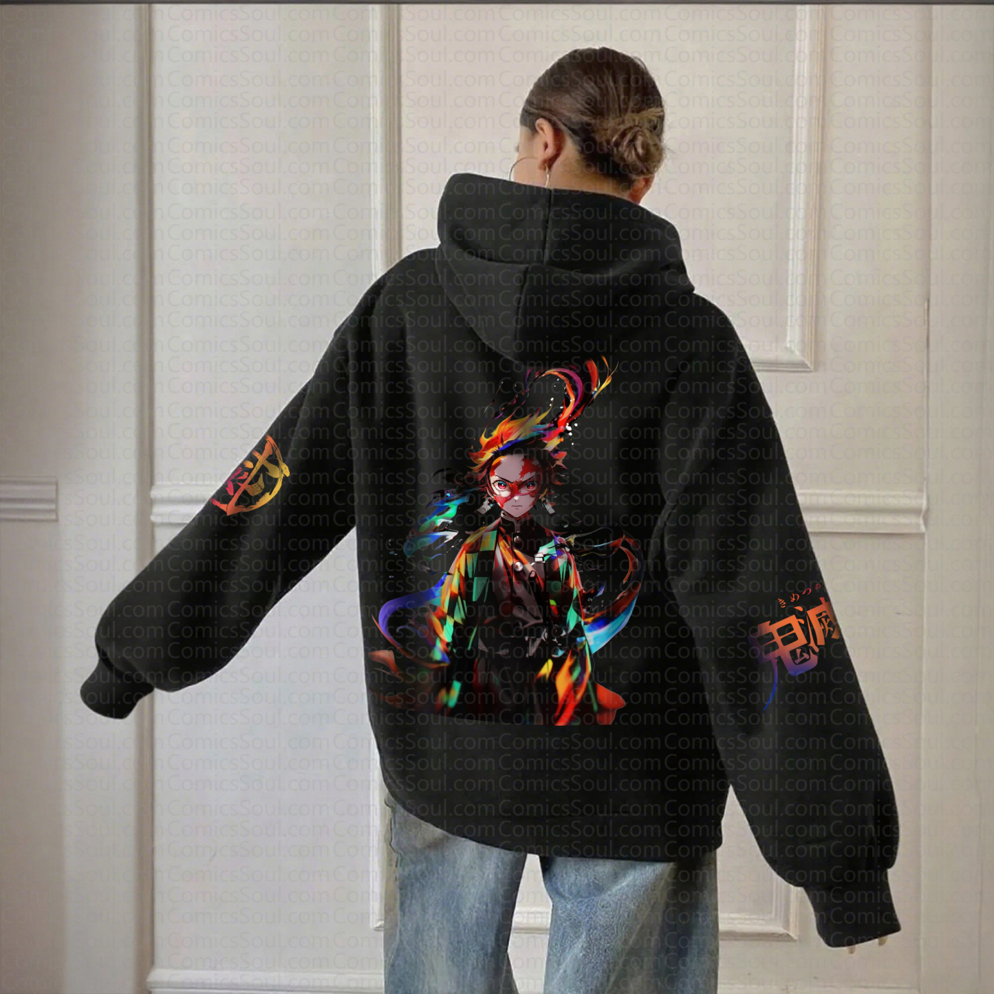 " Demon Slayer " Anime Inspired Vintage Hoodie