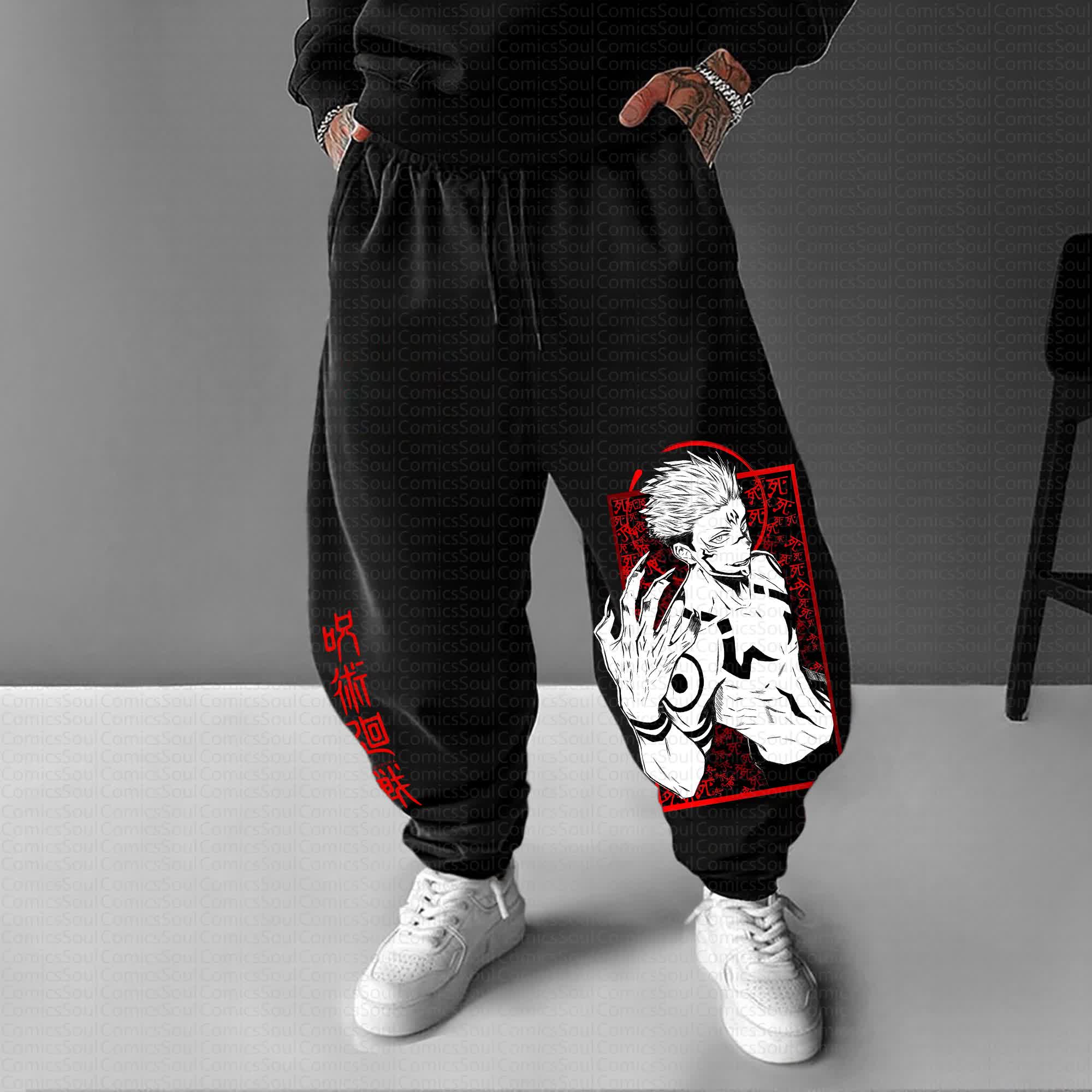 Unisex Anime Inspired Vintage Pants丨Jujutsu Kaisen