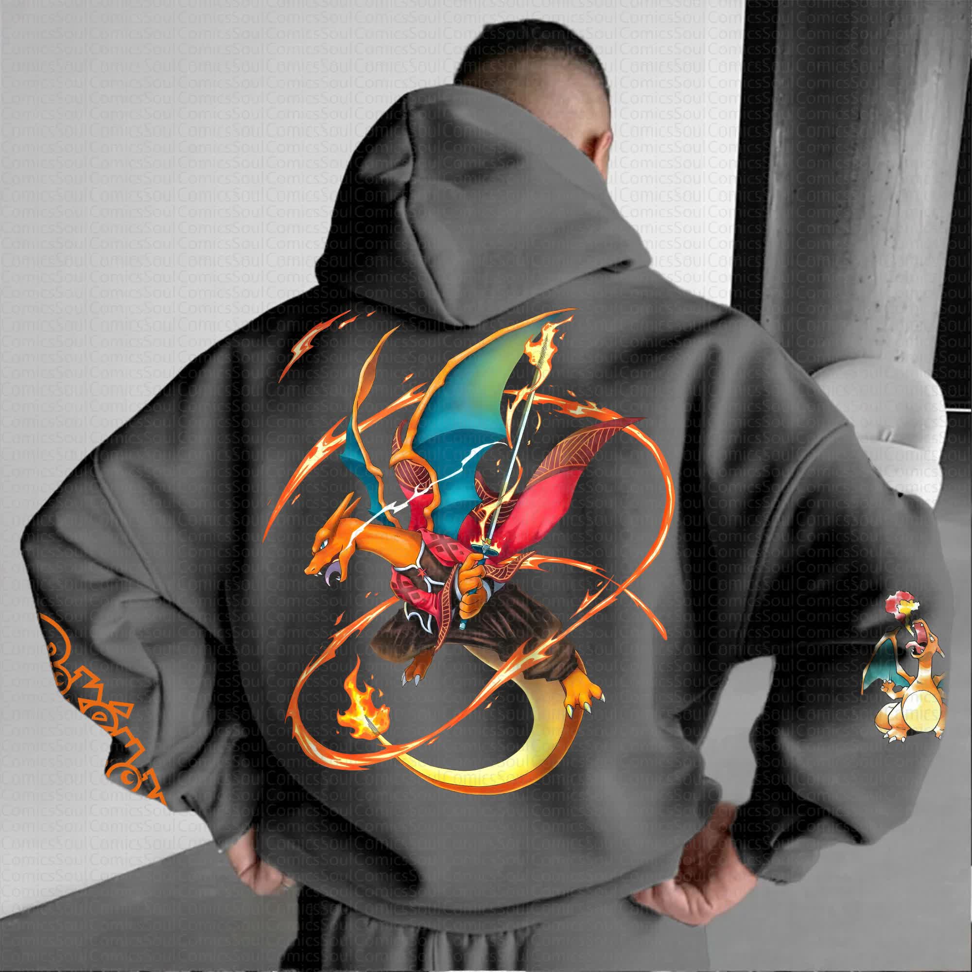 Unisex “Pokémon” Anime Graphic Streetwear Vintage Hoodie