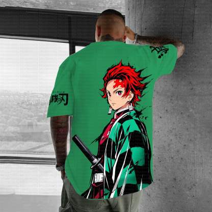 Unisex Anime Inspired Vintage T-Shirt丨Demon Slayer