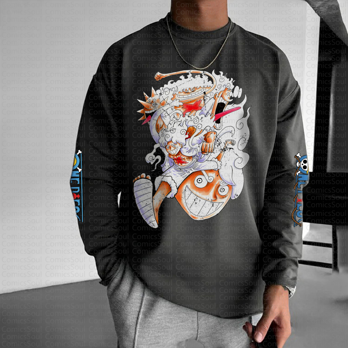 Unisex “One Piece” Anime Graphic Streetwear Vintage Long-Sleeved T-shirt