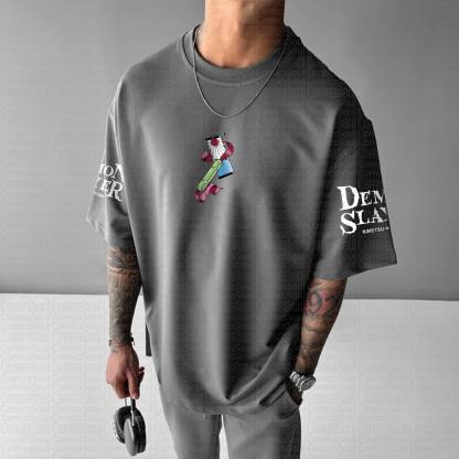 Unisex Anime Inspired Vintage T-Shirt丨Demon Slayer X Pokémon