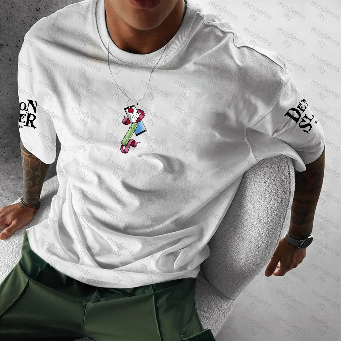 Unisex Anime Inspired Vintage T-Shirt丨Demon Slayer X Pokémon