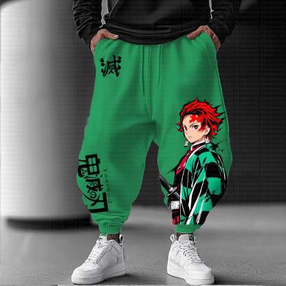 Unisex Anime Inspired Vintage Pants丨Demon Slayer