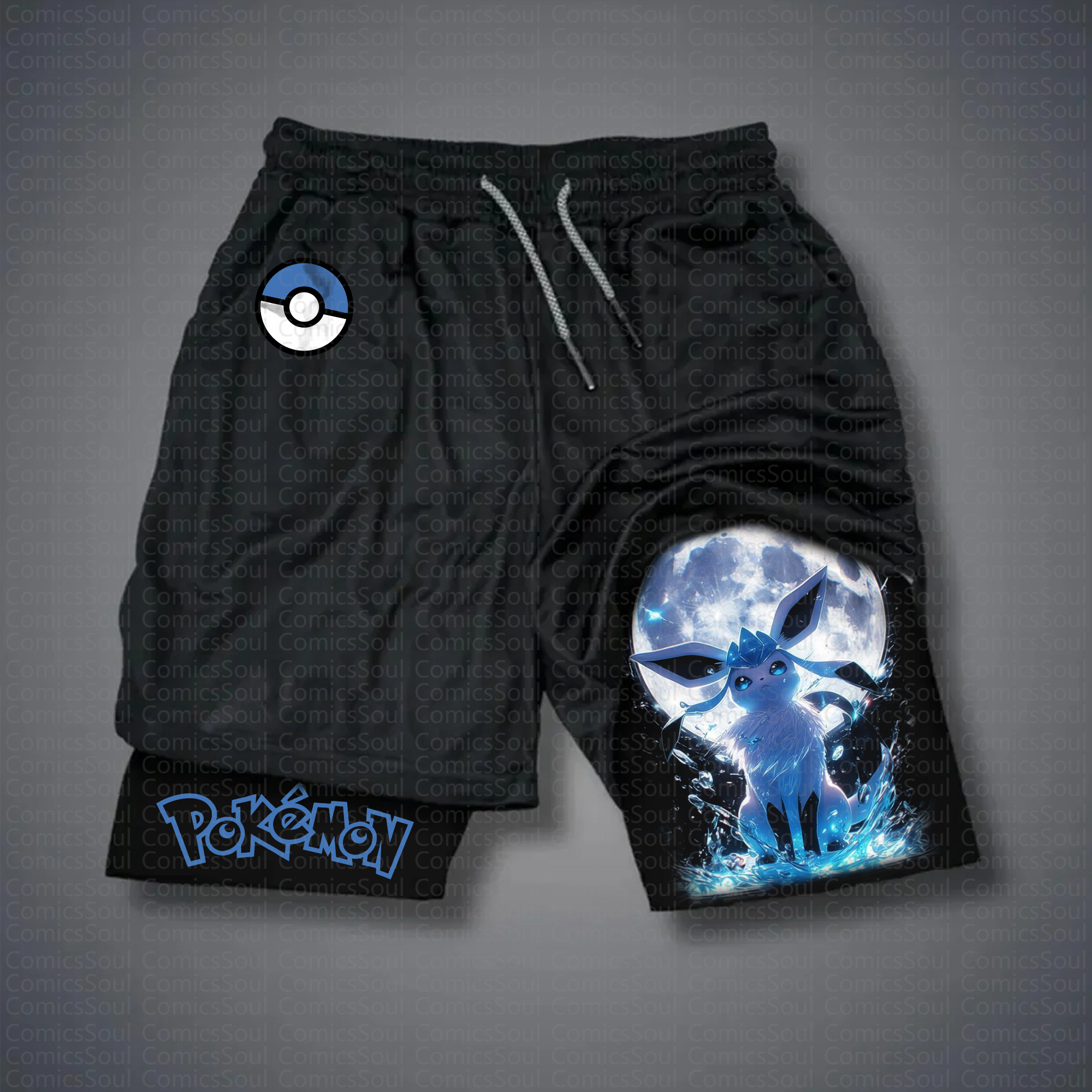 Unisex  “Pokémon” Casual Anime Streetwear Shorts