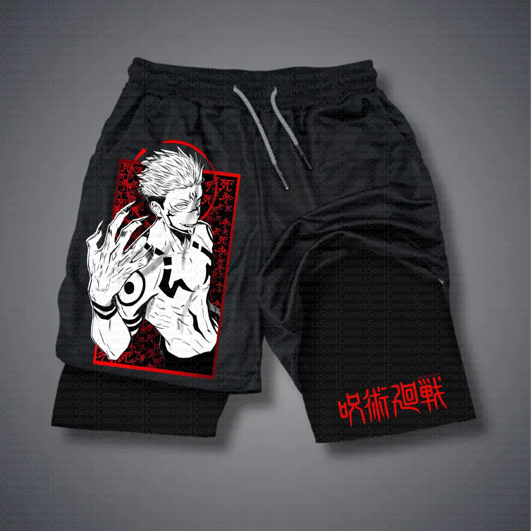 Unisex Casual Anime Streetwear Shorts 丨Demon Slayer X Pokémon