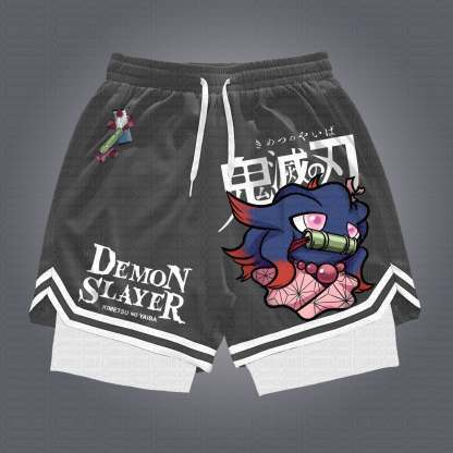 Unisex Casual Anime Streetwear Shorts 丨Demon Slayer X Pokémon