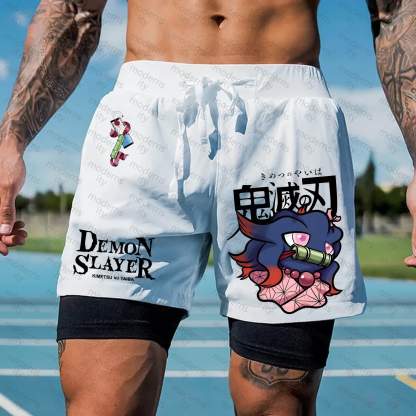 Unisex Casual Anime Streetwear Shorts 丨Demon Slayer X Pokémon