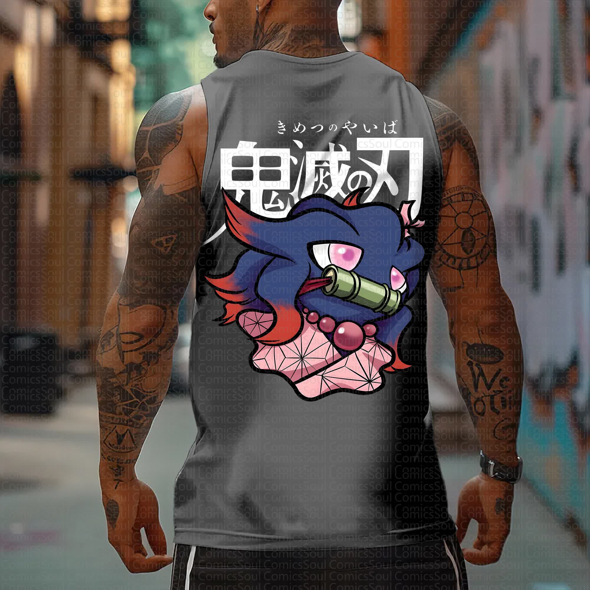 Unisex “Demon Slayer X Pokémon” Casual Anime  Tank Top