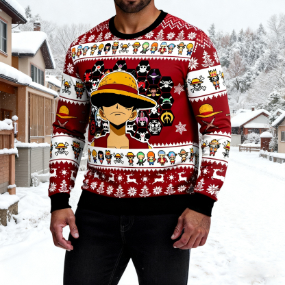 Unisex Anime Ugly Christmas Sweater