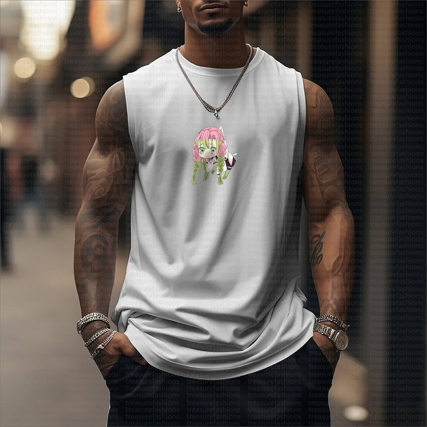 Unisex “Demon Slayer” Casual Anime  Tank Top
