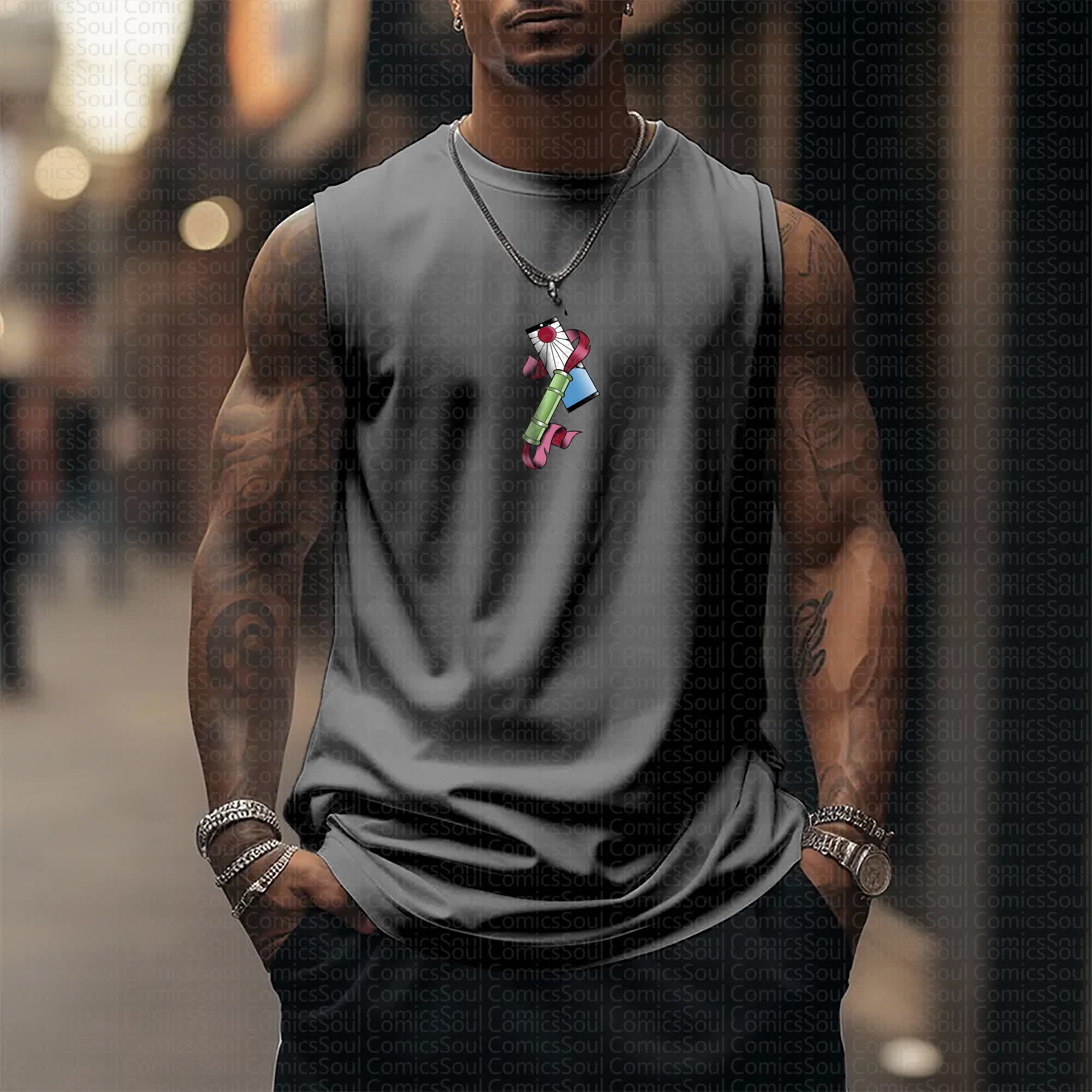 Unisex “Demon Slayer X Pokémon” Casual Anime  Tank Top