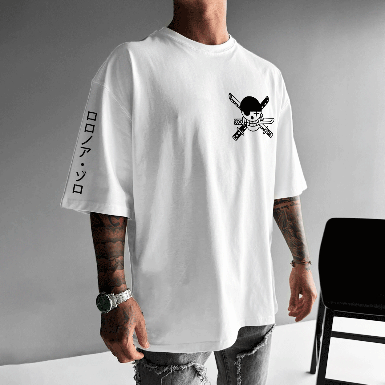 Unisex Oversized Anime Printed Gift Casual T-shirt