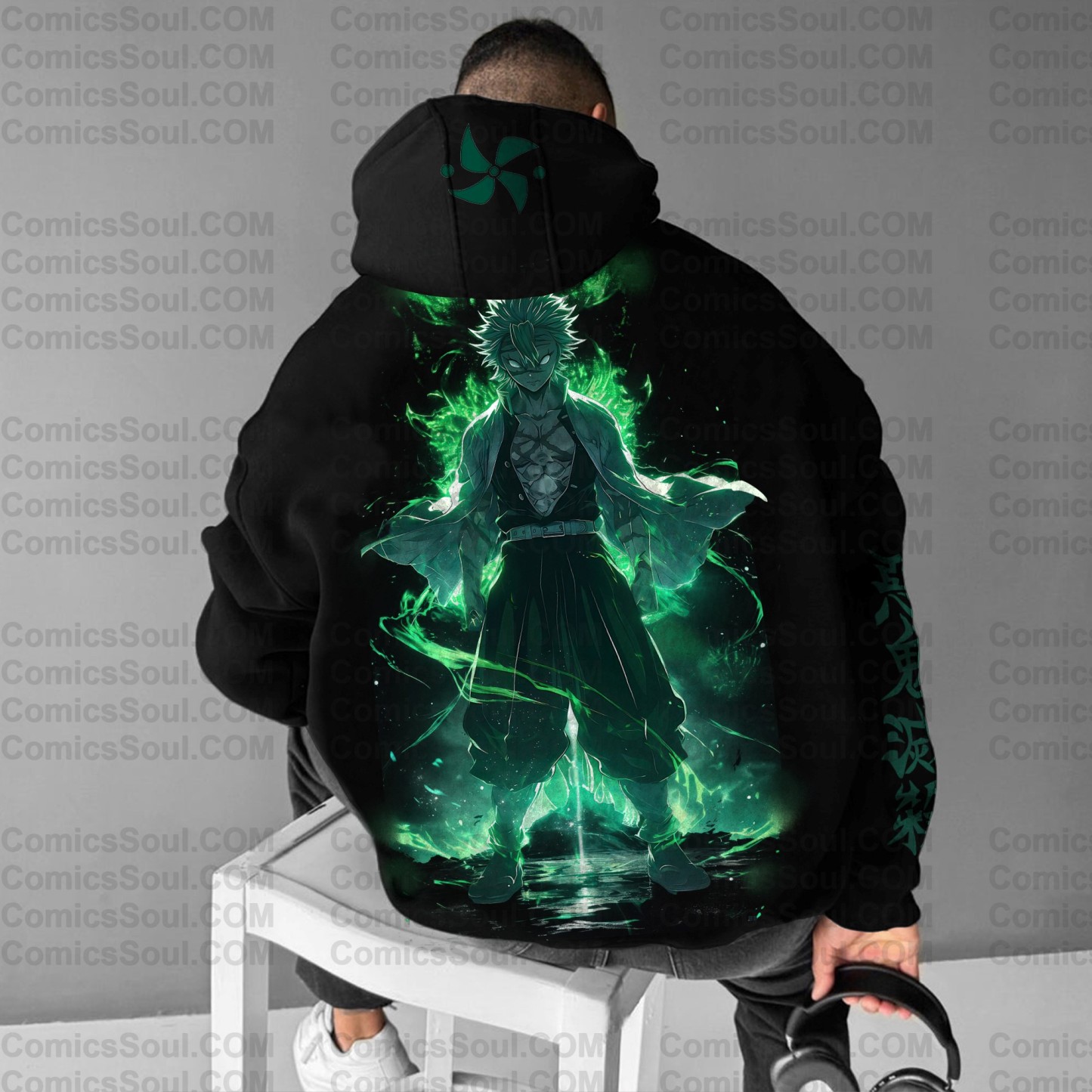 Unisex Anime Graphic Streetwear Vintage Hoodie丨Demon Slayer X Pokémon