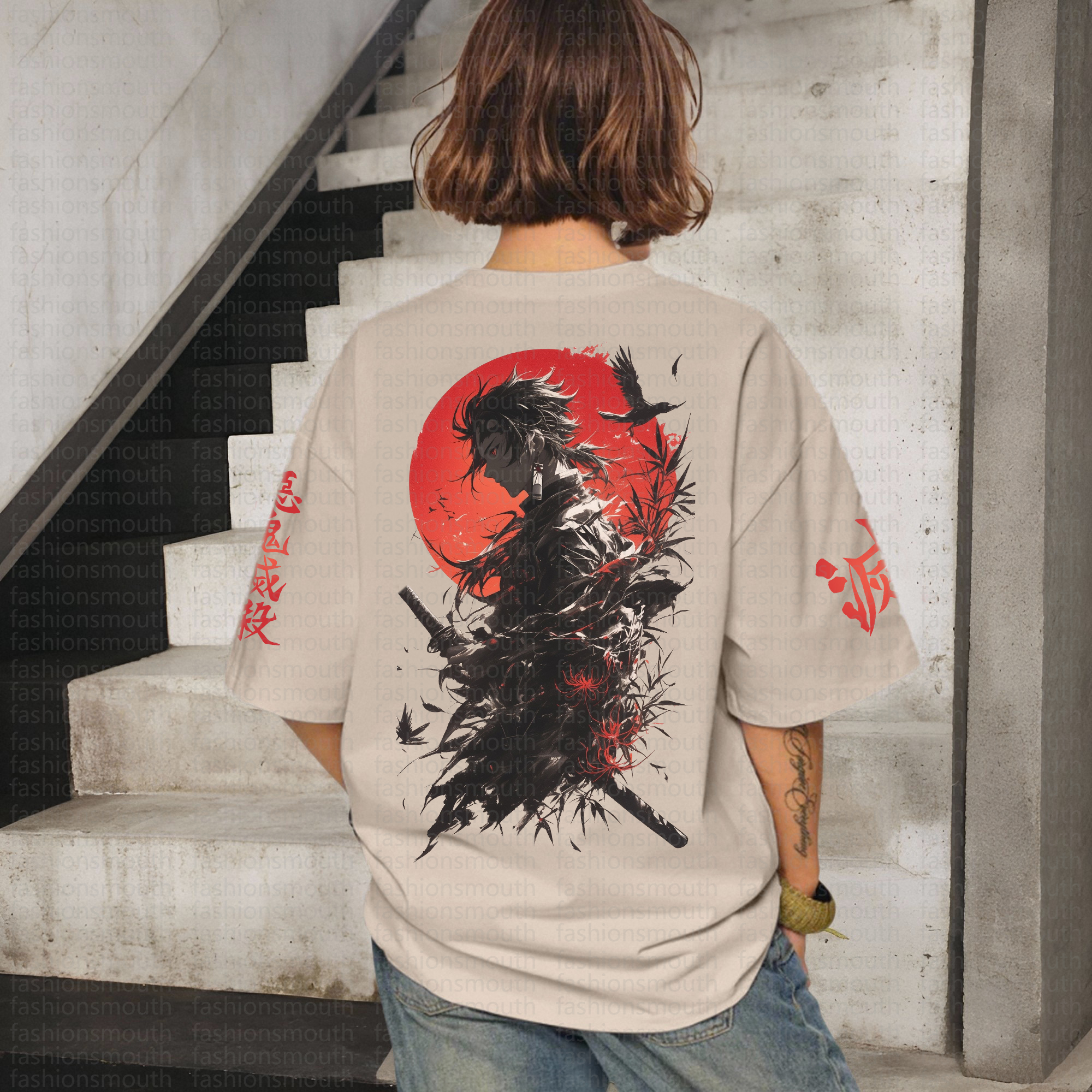 "Demon Slayer" Anime Inspired Vintage T-Shirt
