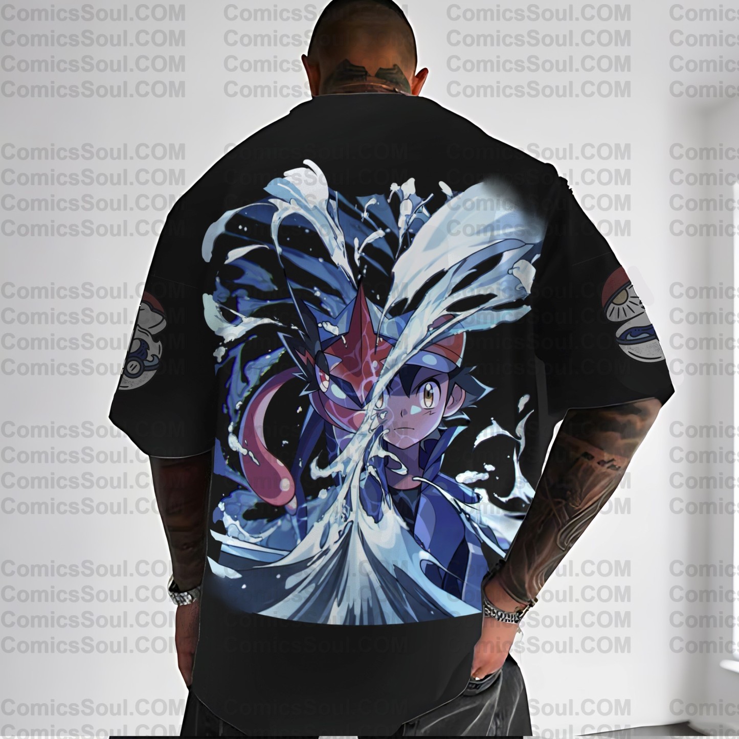 Unisex Anime Inspired Vintage T-Shirt丨Demon Slayer X Pokémon