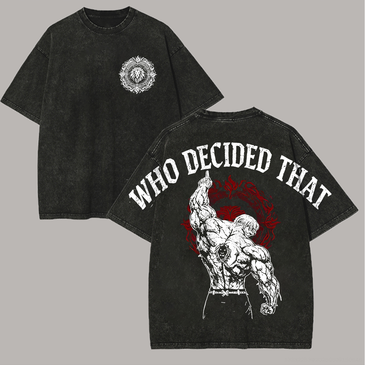 Seven deadly sins Printed Unisex Washed T-Shirt