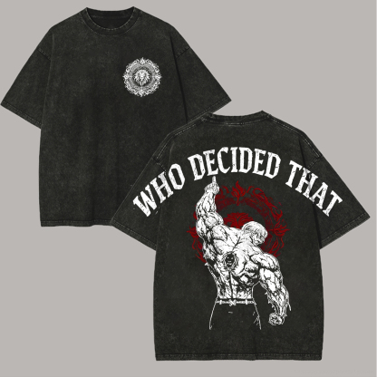 Seven deadly sins Printed Unisex Washed T-Shirt