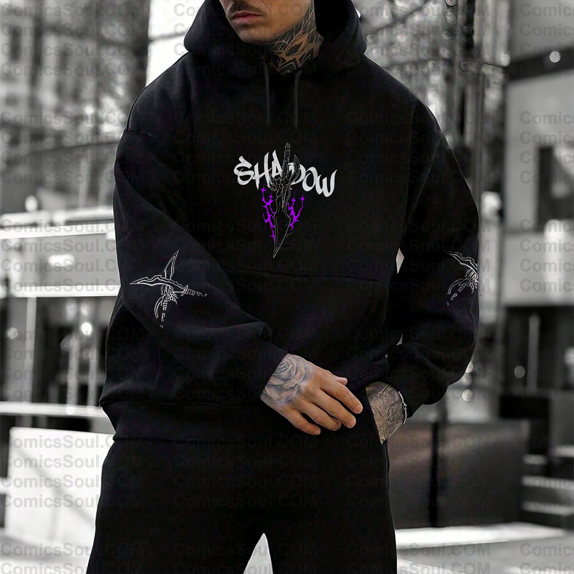 Unisex Anime Graphic Streetwear Wintage Plush Hoodie