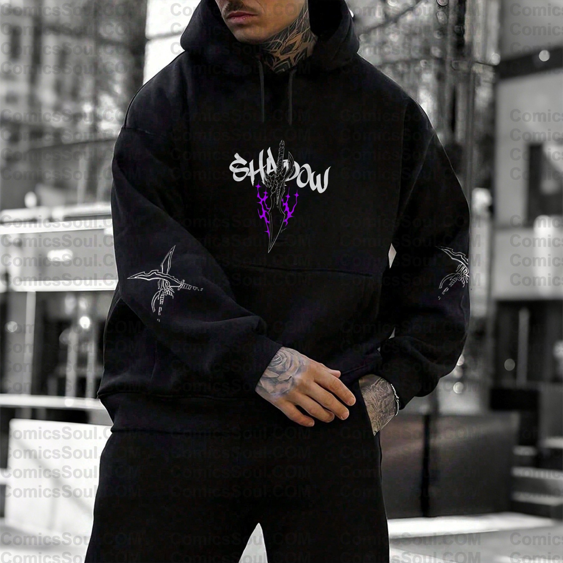 Unisex Anime Graphic Streetwear Wintage Plush Hoodie