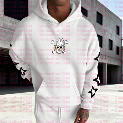 plus velvetUnisex Anime Graphic Streetwear Vintage Hoodie