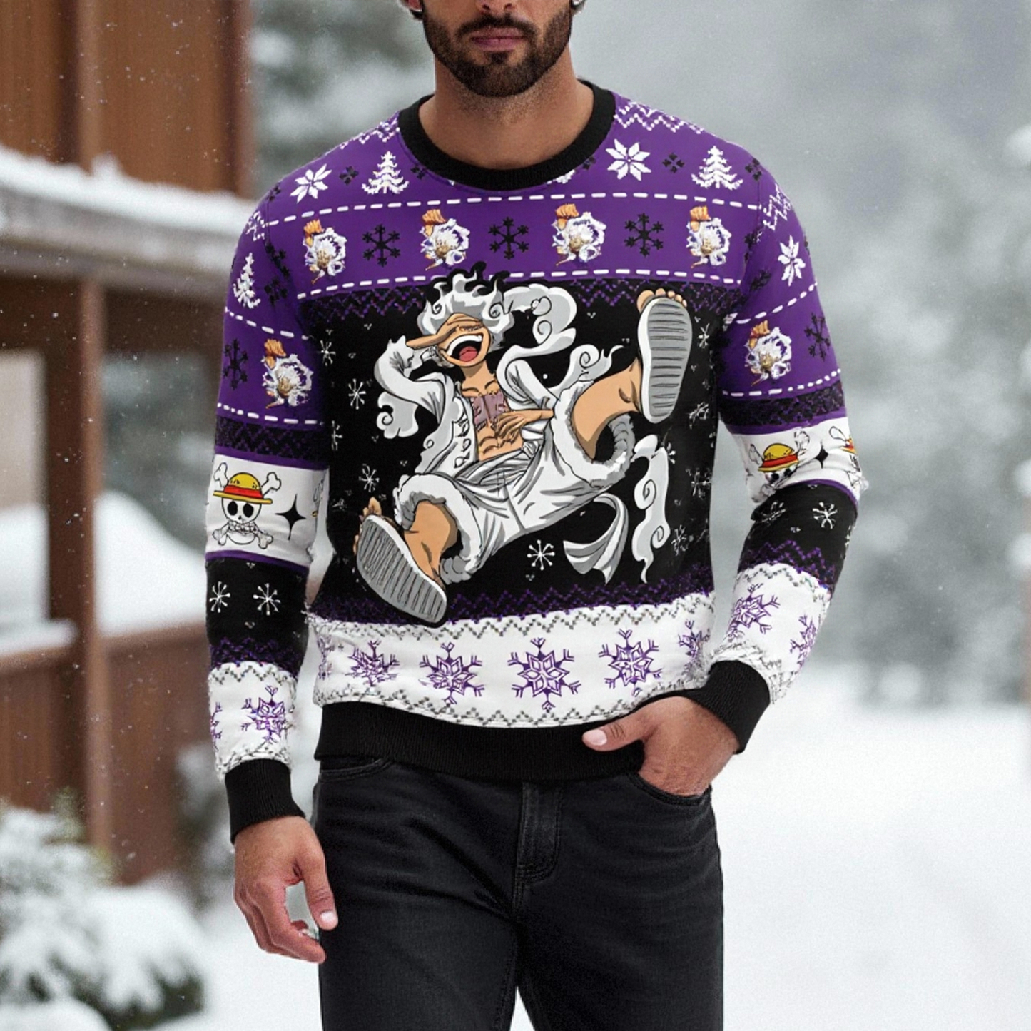 Unisex Anime Ugly Christmas Sweater