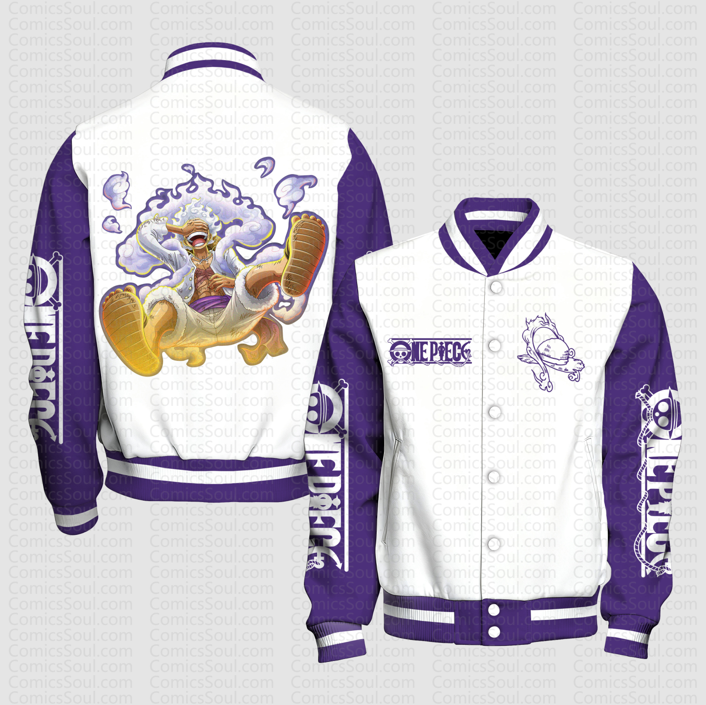 Unisex Vintage Anime Graphic Jacket