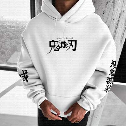 Unisex Anime Graphic Streetwear Vintage Hoodie丨Demon Slayer X Pokémon