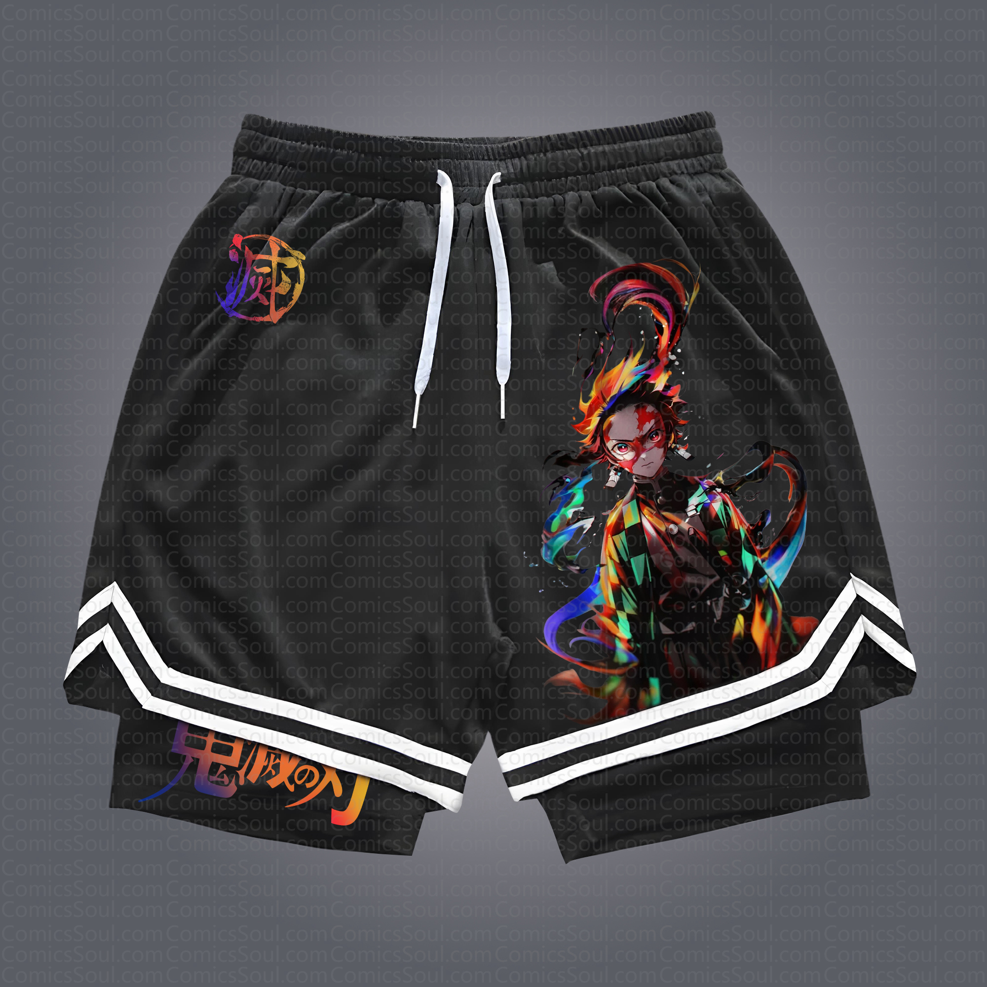 Unisex “ Demon slayer ” Casual Streetwear Shorts