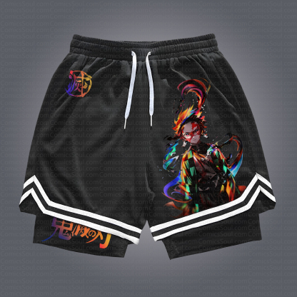 Unisex “ Demon slayer ” Casual Streetwear Shorts