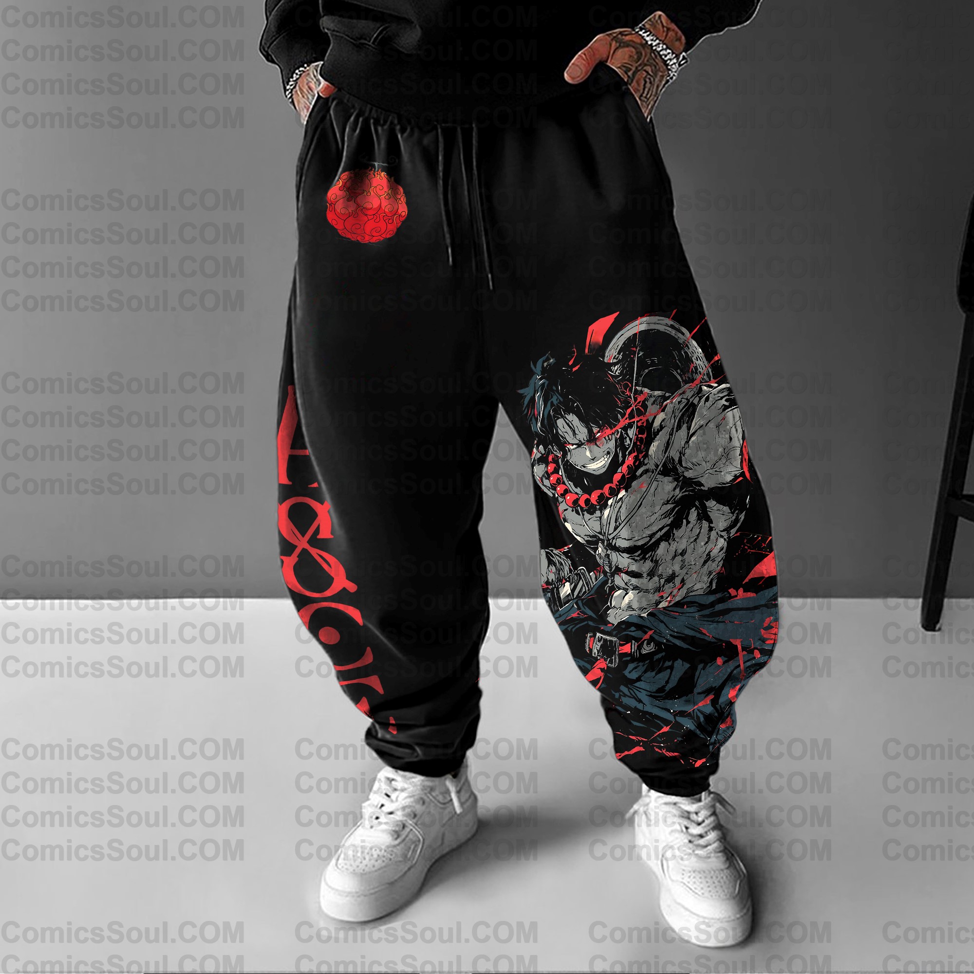 Unisex Anime Printed Gift Oversized Harem Pants