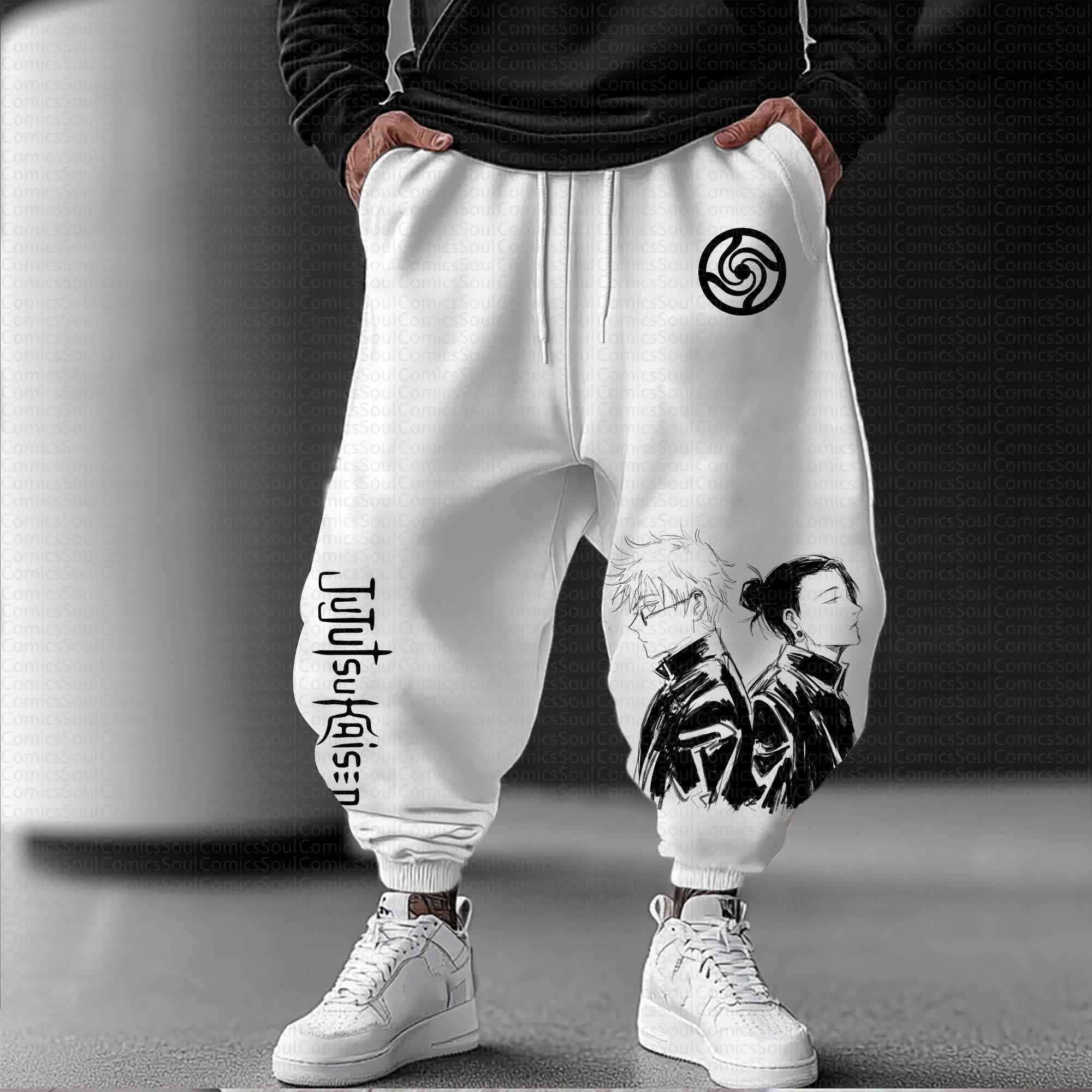 Unisex Anime Inspired Vintage Pants丨Jujutsu Kaisen