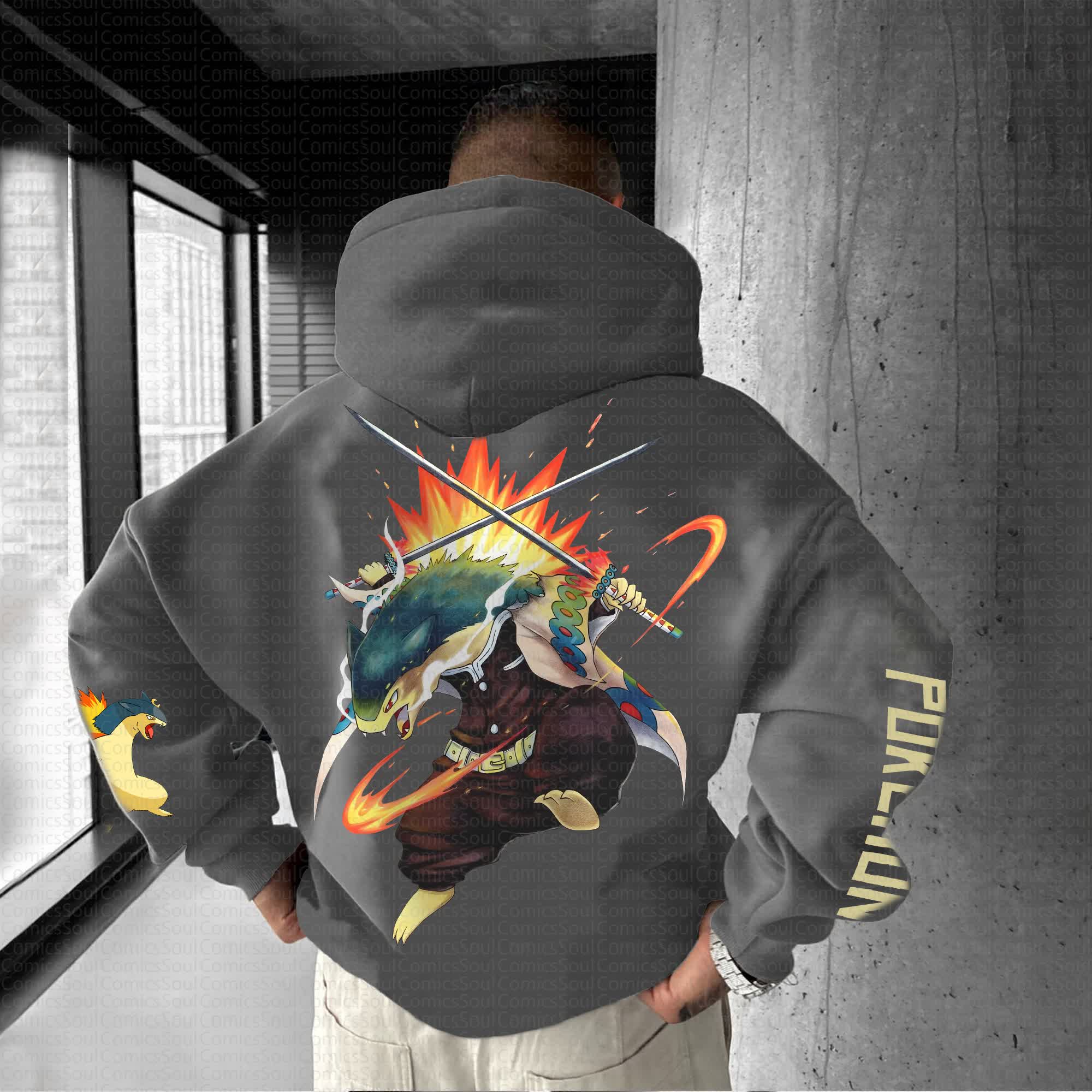 Unisex “Pokémon” Anime Graphic Streetwear Vintage Hoodie