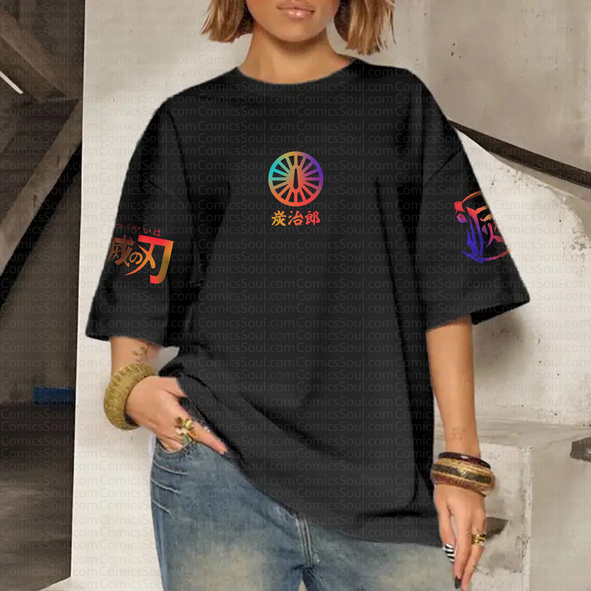 "Demon Slayer" Anime Inspired Vintage T-Shirt