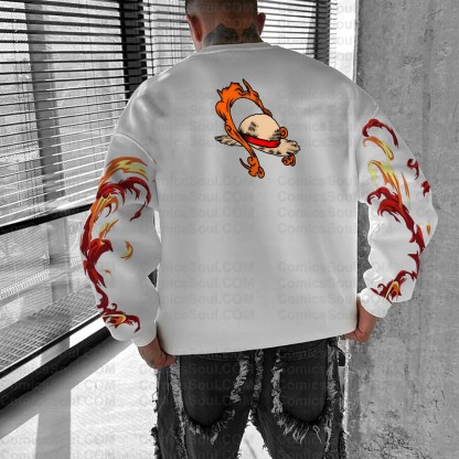 (One Piece)Plus Velvet Unisex Anime Inspired Vintage Sweatshirt