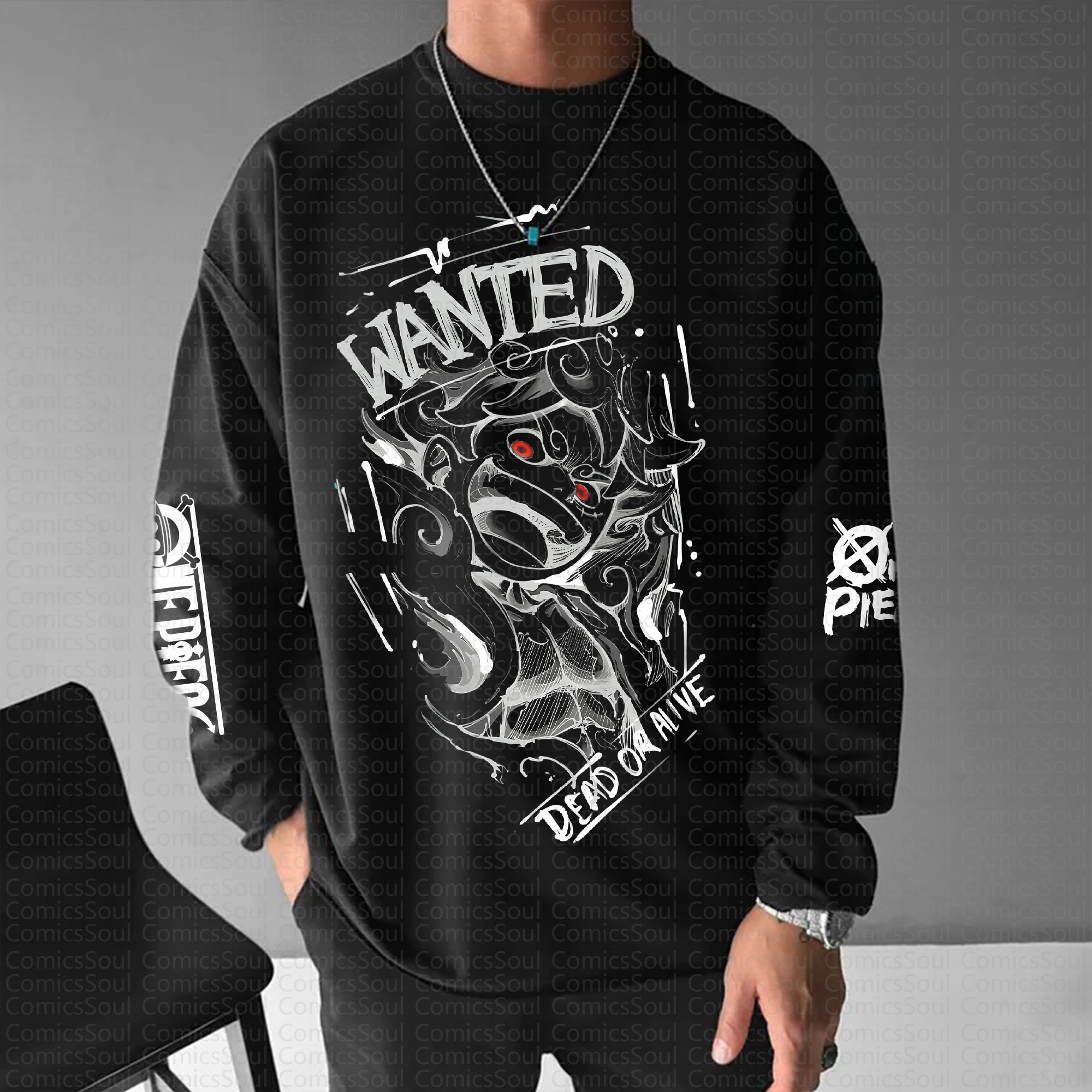 Unisex “One Piece” Anime Graphic Streetwear Vintage Long-Sleeved T-shirt